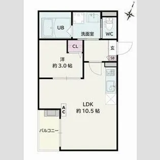 Jack kamishigeharaⅠ【3階】の間取り