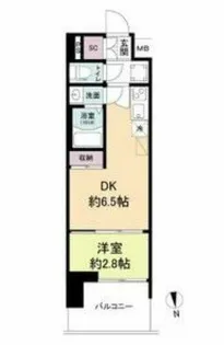 セレニテ難波グランデノール【3階】の間取り