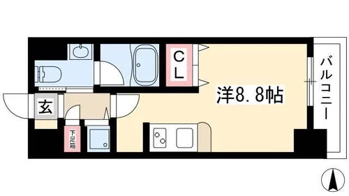 glanz【8階】の間取り