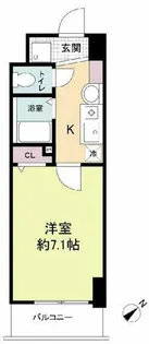 エスリードコート難波ウエスト(旧 ARCENCIEL SQUARE桜【8階】の間取り