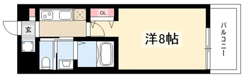 レジデンシア砂田橋【1階】の間取り