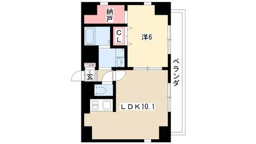 エスト荒子【2階】の間取り