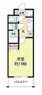 サムティ阿波座Lusso【7階】の間取り