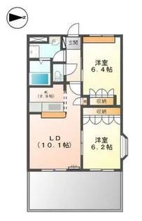 サンシャイン2号館【1階】の間取り