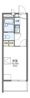 レオパレスクリア【3階】の間取り