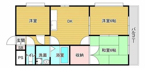 アーネットスタシオン大阪狭山【2階】の間取り