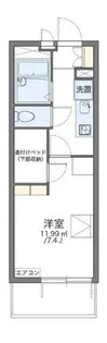 レオパレスいえぷり【1階】の間取り