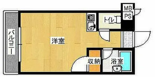 コルディアーレ警固【102号室】の間取り