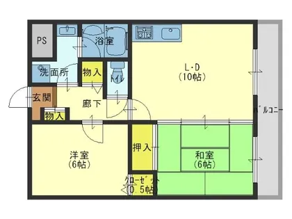 ホワイトマーブル【2階】の間取り