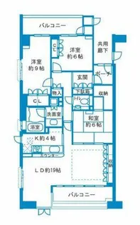ヴァンデュール・アッシュ南船場【10階】の間取り