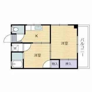 バローレ堺【105号室】の間取り