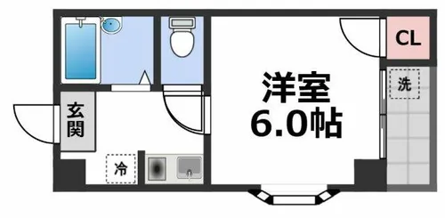 リバティ京橋【5階】の間取り