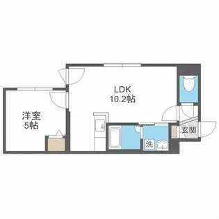 ENCHAN-THE手稲【4階】の間取り