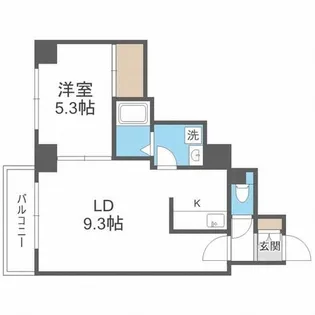 KN南1条マンション【4階】の間取り
