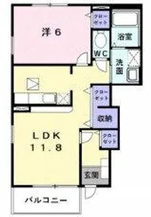 大阪府堺市南区大庭寺【アパート】の間取り