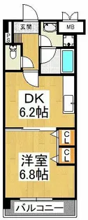 クレオコート和泉中央【1階】の間取り