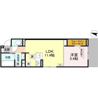 Noble Terrace中山手【1階】の間取り