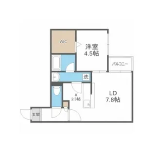 blue star平岸【3階】の間取り