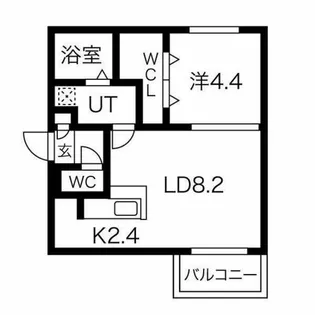 somnium八軒【2階】の間取り