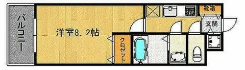 V-TOWER No60【6階】の間取り