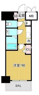 プレサンス水都OKAWA【13階】の間取り