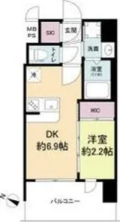 セレニテ十三ミラク【5階】の間取り