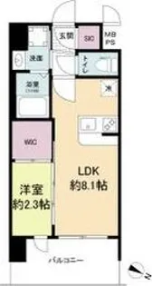 セレニテ十三ミラク【7階】の間取り