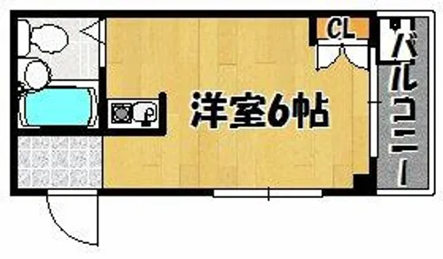 第2シャルム【102号室】の間取り