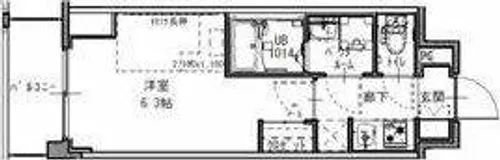 S-RESIDENCE福島玉川Tres【11階】の間取り