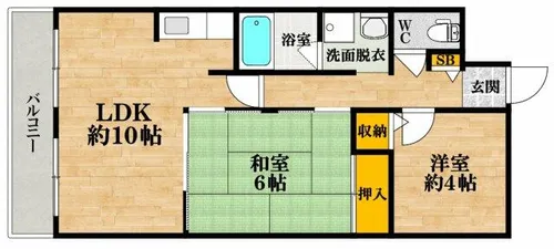 ロイヤル住吉公園【2階】の間取り