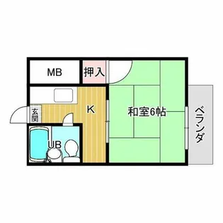 ハイツ上野口【3階】の間取り