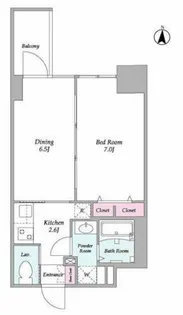コンフォリア・リヴ新大阪WEST【12階】の間取り