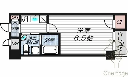 HS梅田EAST【14階】の間取り