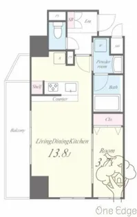 MBC RESIDENCE【8階】の間取り