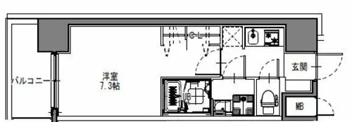S-RESIDENCE三国WEST【10階】の間取り