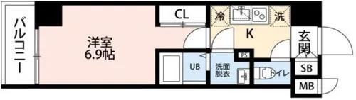 ヒルズパークサイド【2階】の間取り