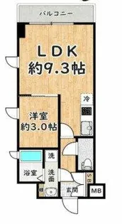 ジャン・プラス・ソックTNIROKUⅥ【4階】の間取り