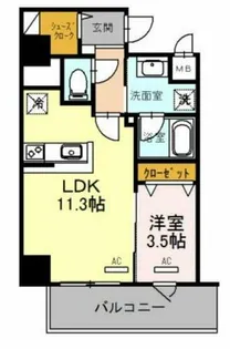 パンセ新町【8階】の間取り