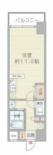 ラ・フォーレ東天満【5階】の間取り