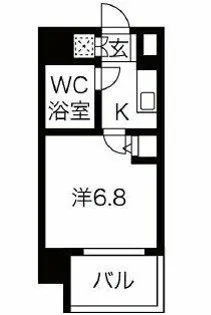 CLASS HILLS 難波南【6階】の間取り
