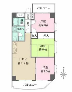 レトワールトキワ【6階】の間取り