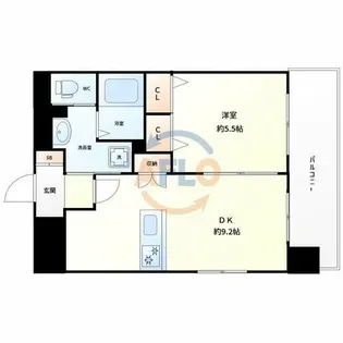 Luxe新大阪Ⅱ【5階】の間取り