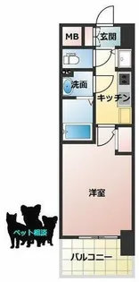 大阪府大阪市福島区鷺洲5丁目【マンション】の間取り