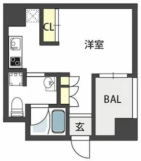 GRAND STEADY徳井町【3階】の間取り