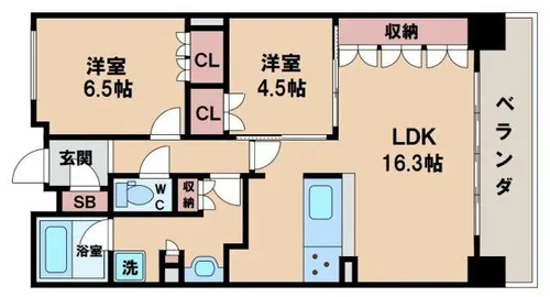 アーバンエース五条公園パル【3階】の間取り
