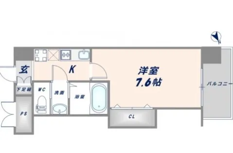 Luxe布施北Ⅱ【11階】の間取り