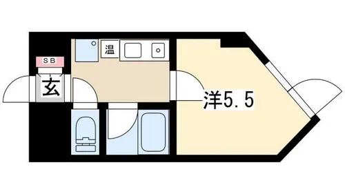 栄生川津ビル【706号室】の間取り