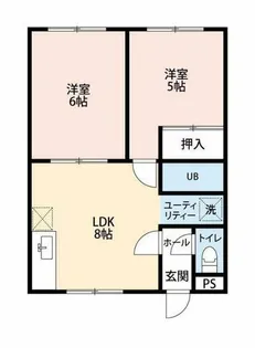 シティハウス【201号室】の間取り