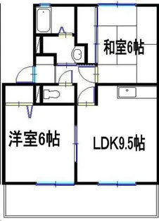 ソレジオ新町A(管理)【2階】の間取り