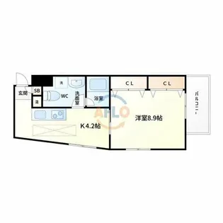メゾンエトワル【2階】の間取り